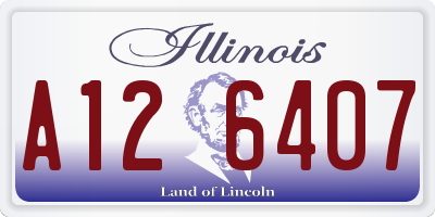 IL license plate A126407