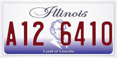 IL license plate A126410