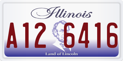 IL license plate A126416