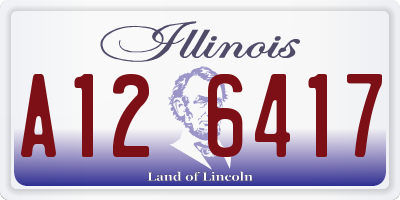 IL license plate A126417