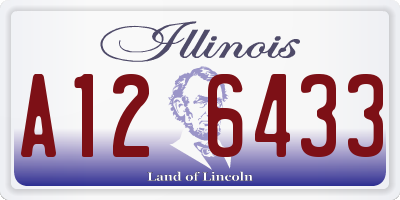 IL license plate A126433
