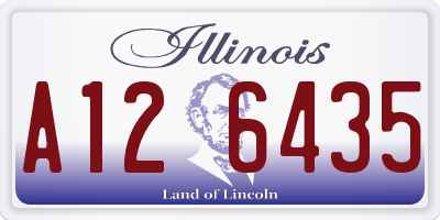 IL license plate A126435