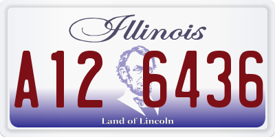 IL license plate A126436