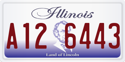 IL license plate A126443