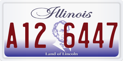 IL license plate A126447