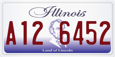 IL license plate A126452
