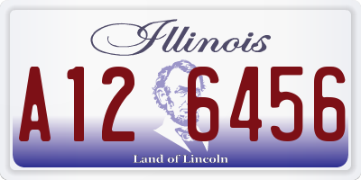 IL license plate A126456