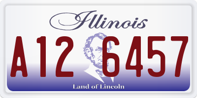 IL license plate A126457