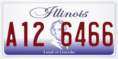 IL license plate A126466