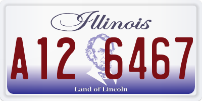 IL license plate A126467