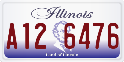IL license plate A126476