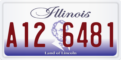 IL license plate A126481