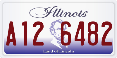 IL license plate A126482