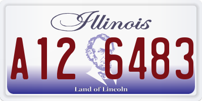 IL license plate A126483
