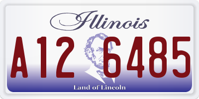 IL license plate A126485