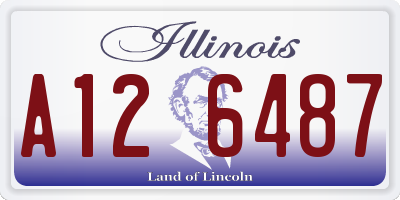 IL license plate A126487