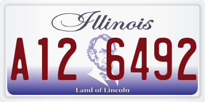 IL license plate A126492
