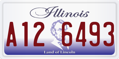 IL license plate A126493