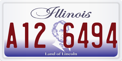 IL license plate A126494