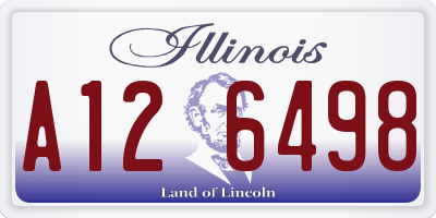 IL license plate A126498
