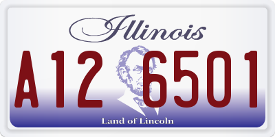 IL license plate A126501