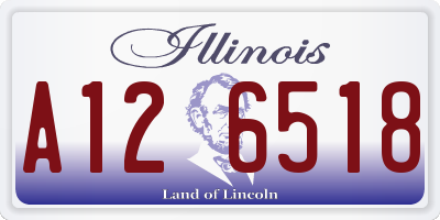 IL license plate A126518