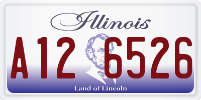 IL license plate A126526