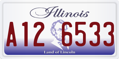 IL license plate A126533