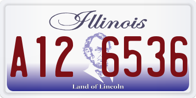 IL license plate A126536