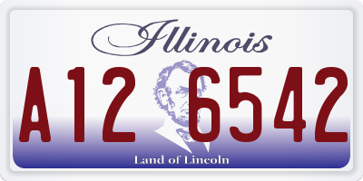 IL license plate A126542