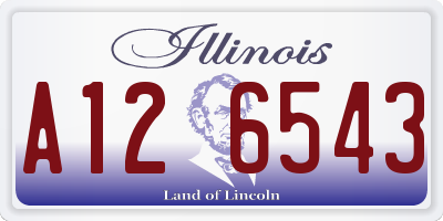 IL license plate A126543