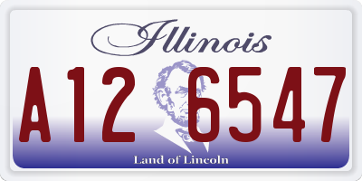 IL license plate A126547