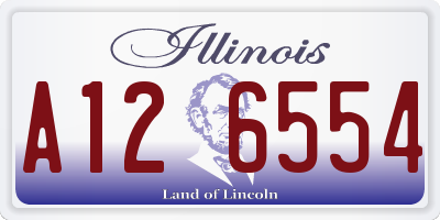 IL license plate A126554
