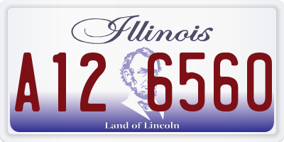 IL license plate A126560
