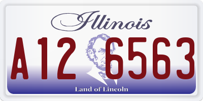 IL license plate A126563