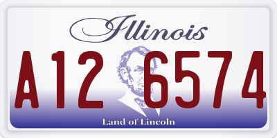 IL license plate A126574