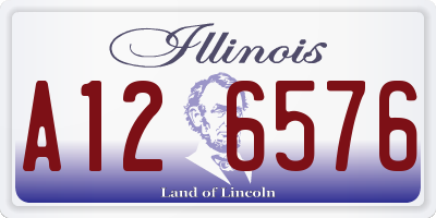 IL license plate A126576
