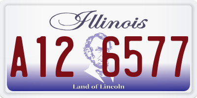 IL license plate A126577