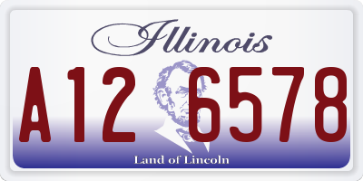IL license plate A126578
