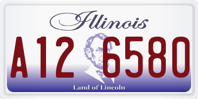 IL license plate A126580