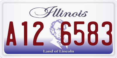 IL license plate A126583