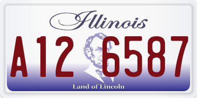 IL license plate A126587