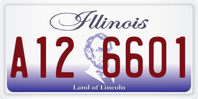 IL license plate A126601
