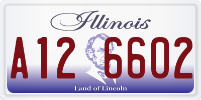 IL license plate A126602