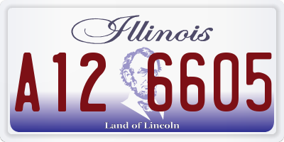 IL license plate A126605