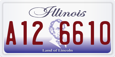 IL license plate A126610