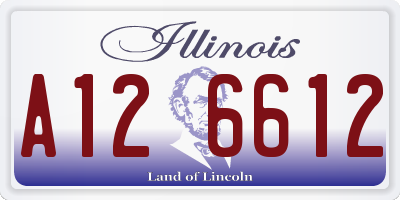 IL license plate A126612