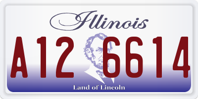 IL license plate A126614