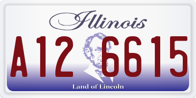 IL license plate A126615