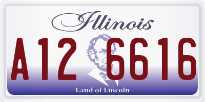 IL license plate A126616